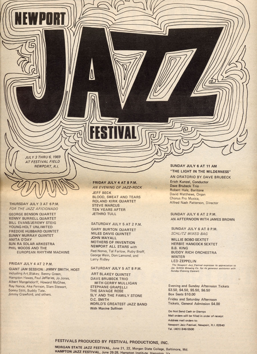 Dave Brubeck Quartet,
Newport Jazz Festival, July 5 1969
 - Newport Jazz Festival 1969